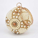 PEARL BALL beaded mini purse