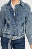 Belted Denim Jacket