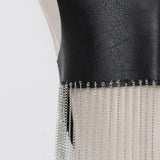 Chain Fringe Hem Vest