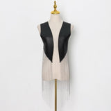 Chain Fringe Hem Vest