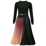 Classy Pleated Midi Dress-Dress-Primetime-Looks