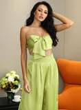 Primetime Looks-Green Cruise dream culotte pants set