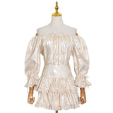 KEIRA Ruffled Eyelet Mini Dress