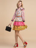 SADIE Retro Patchwork Mini Dress