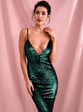 CAMILLA Emerald Party Dress