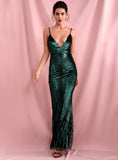 CAMILLA Emerald Party Dress