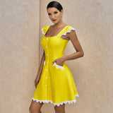 LALAINE retro Mini Dress in colors