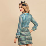 ANNIE Vintage Tweed Mini Dress