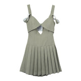 AKIRA Pleated Mini Dress